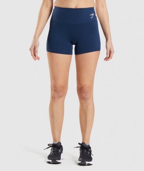 Women's Gymshark Training Shorts Navy | CA D1A580